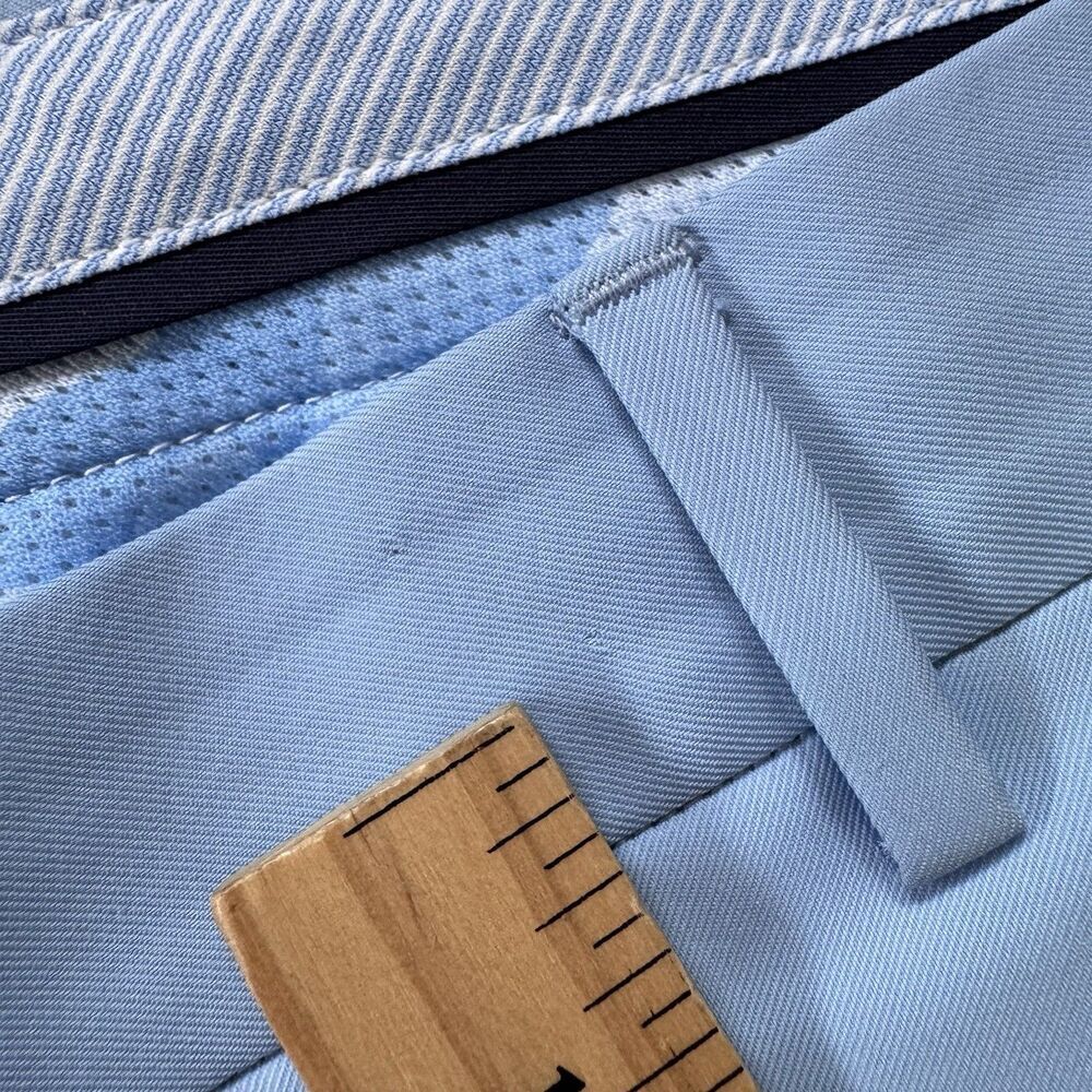 TWO Peter Millar Salem Performance Golf Shorts Men 38 Cornflower Blue 9" Classic - Picture 10 of 11